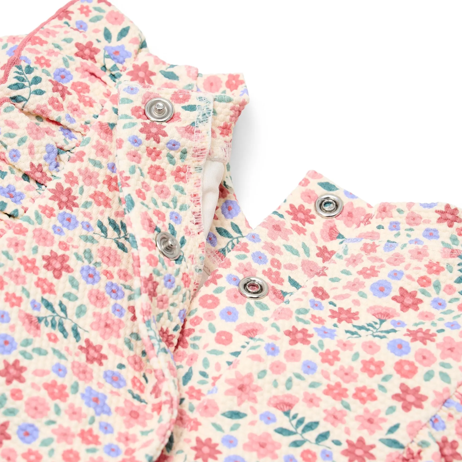 Swimsuit short sleeves - Floral print