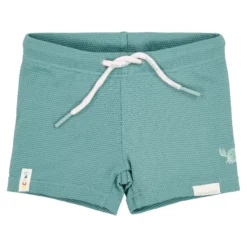 Swim trunks - Green - Waffle texture