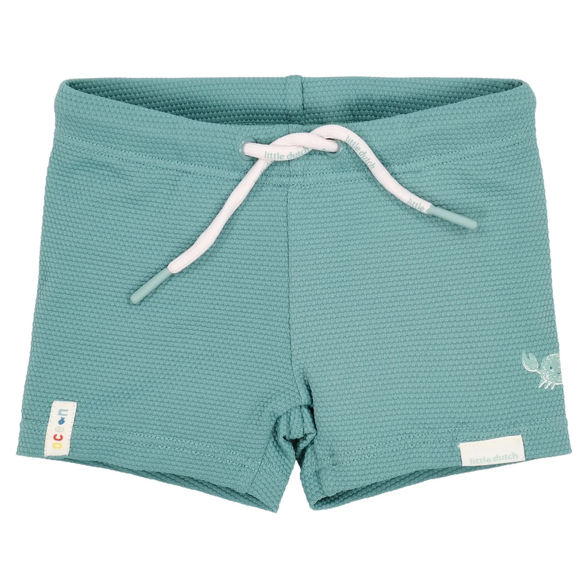 Swim trunks - Green - Waffle texture