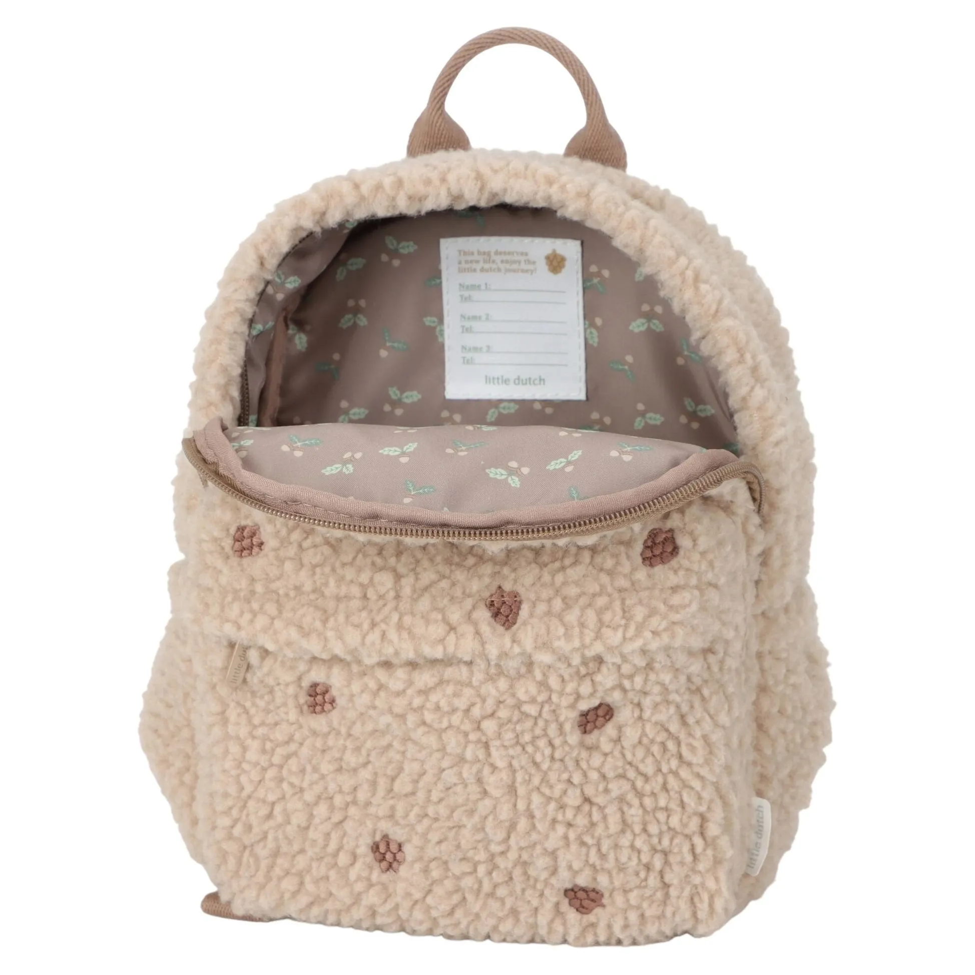 Teddy backpack taupe