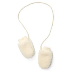 Teddy mittens - White - Newborn Naturals