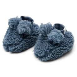 Teddy slippers - Blue - Newborn Naturals