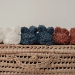 Teddy slippers - Blue - Newborn Naturals