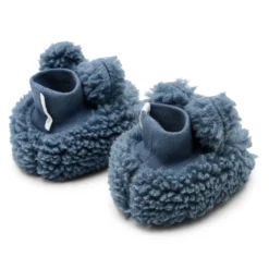 Teddy slippers - Blue - Newborn Naturals