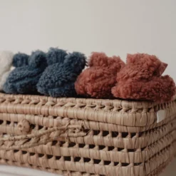 Teddy slippers - Pink - Newborn Naturals