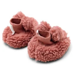 Teddy slippers - Pink - Newborn Naturals