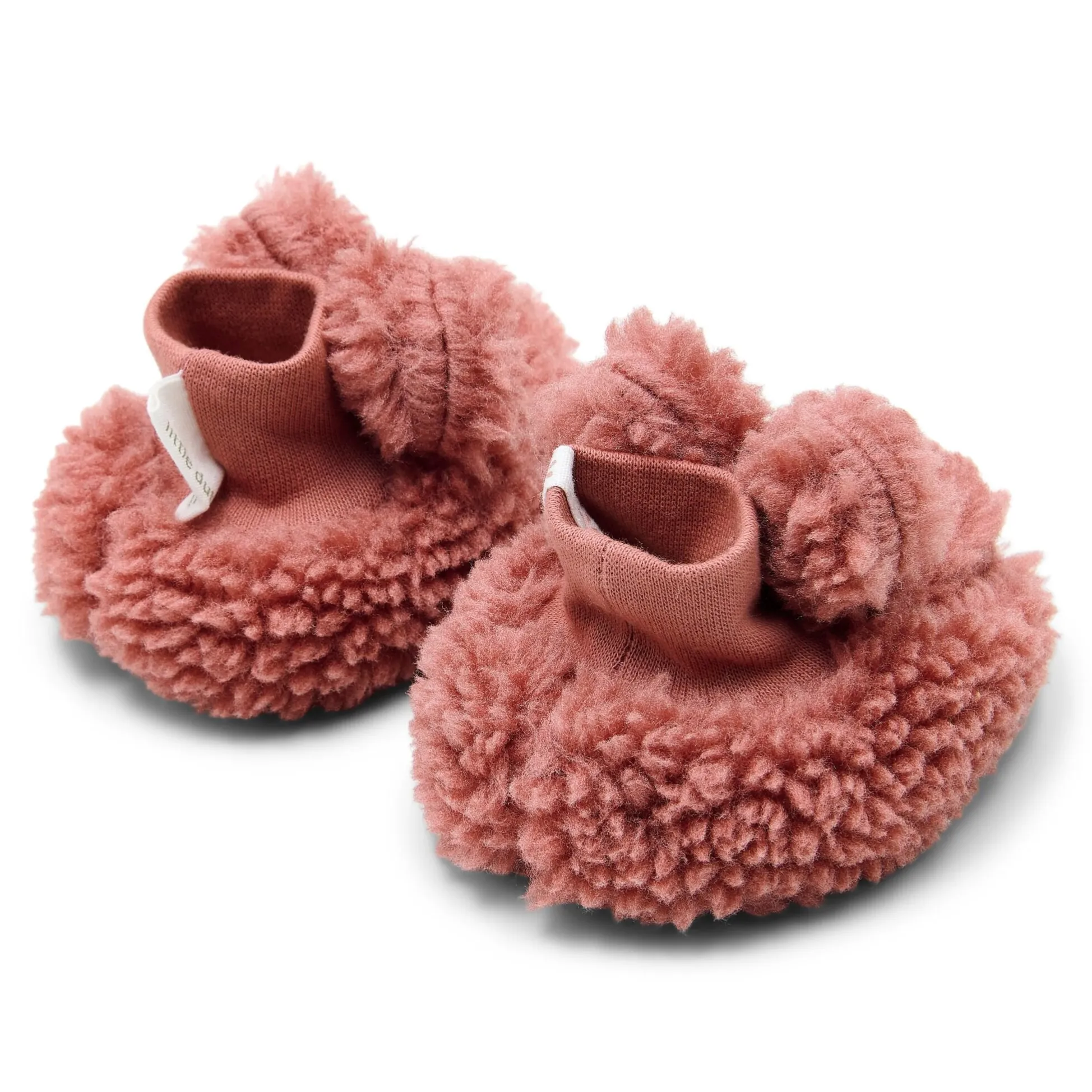 Teddy slippers - Pink - Newborn Naturals