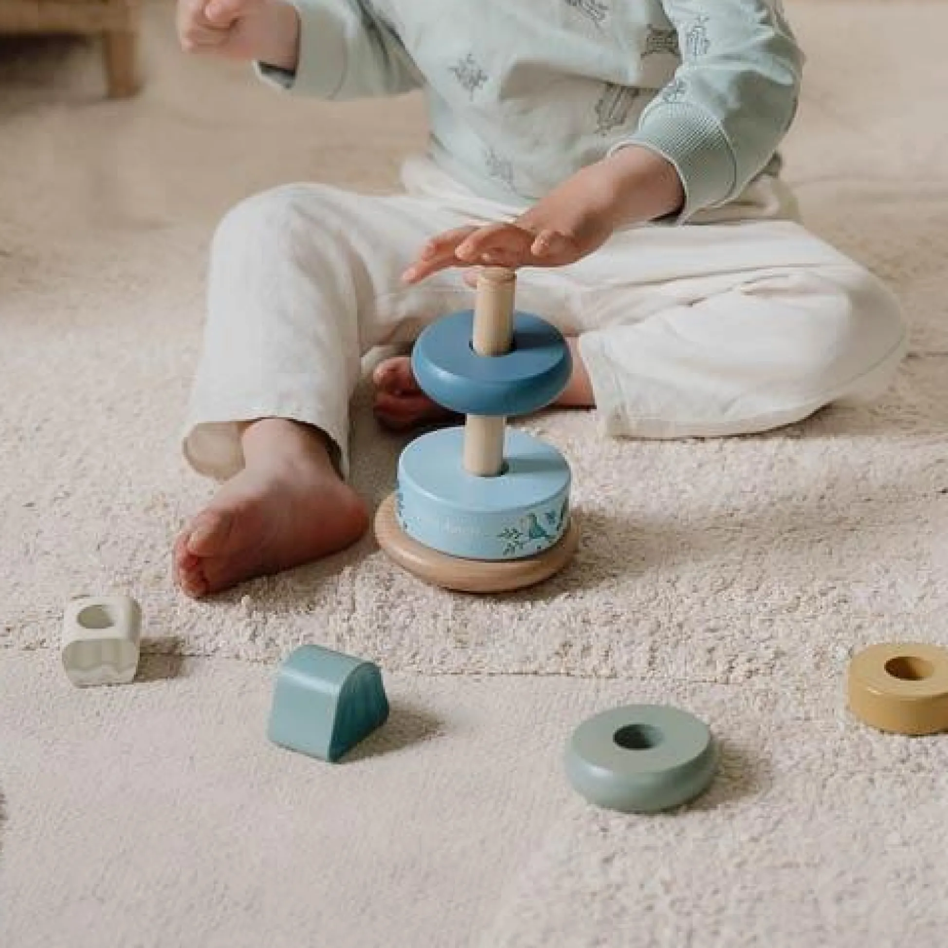 Tumble stacker - Blue - Forest Friends