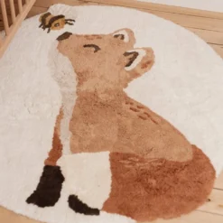 Vos - Beige - Forest Friends rug