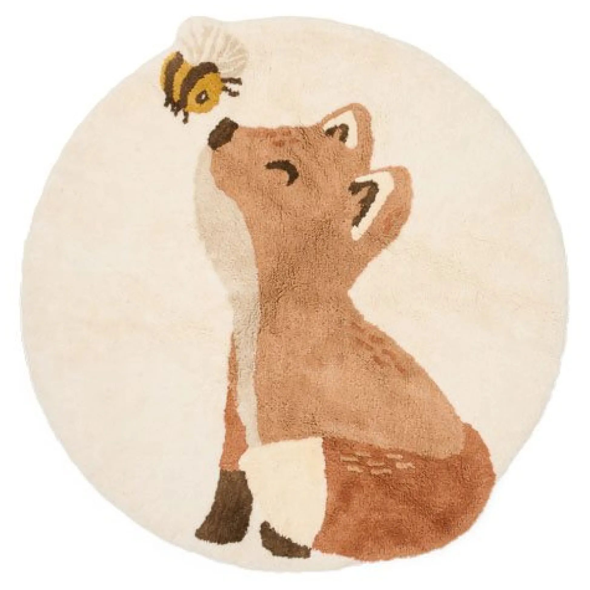 Vos - Beige - Forest Friends rug