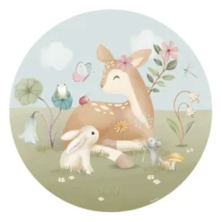 Wallpaper circle - Multicolored - Fairy Garden