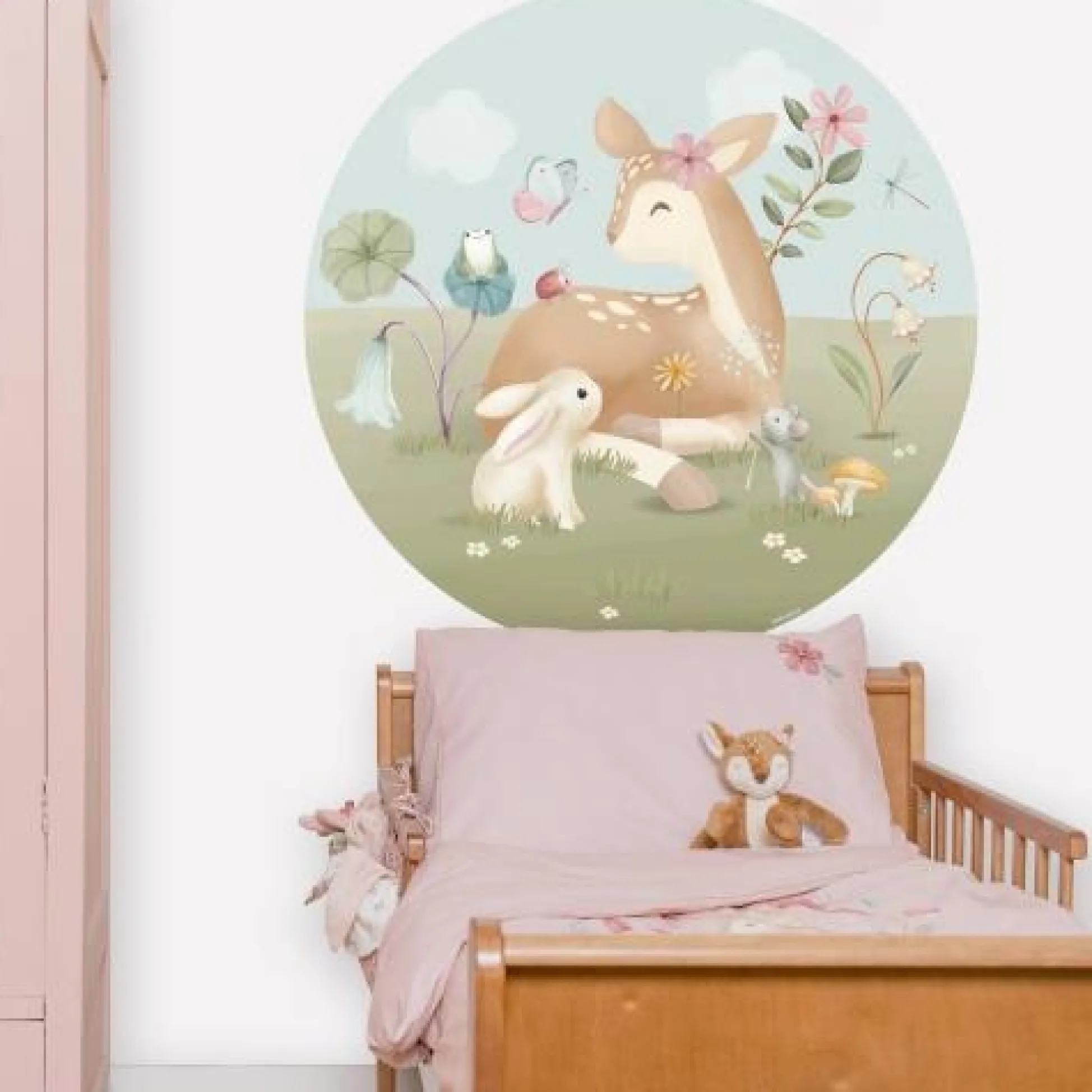 Wallpaper circle - Multicolored - Fairy Garden