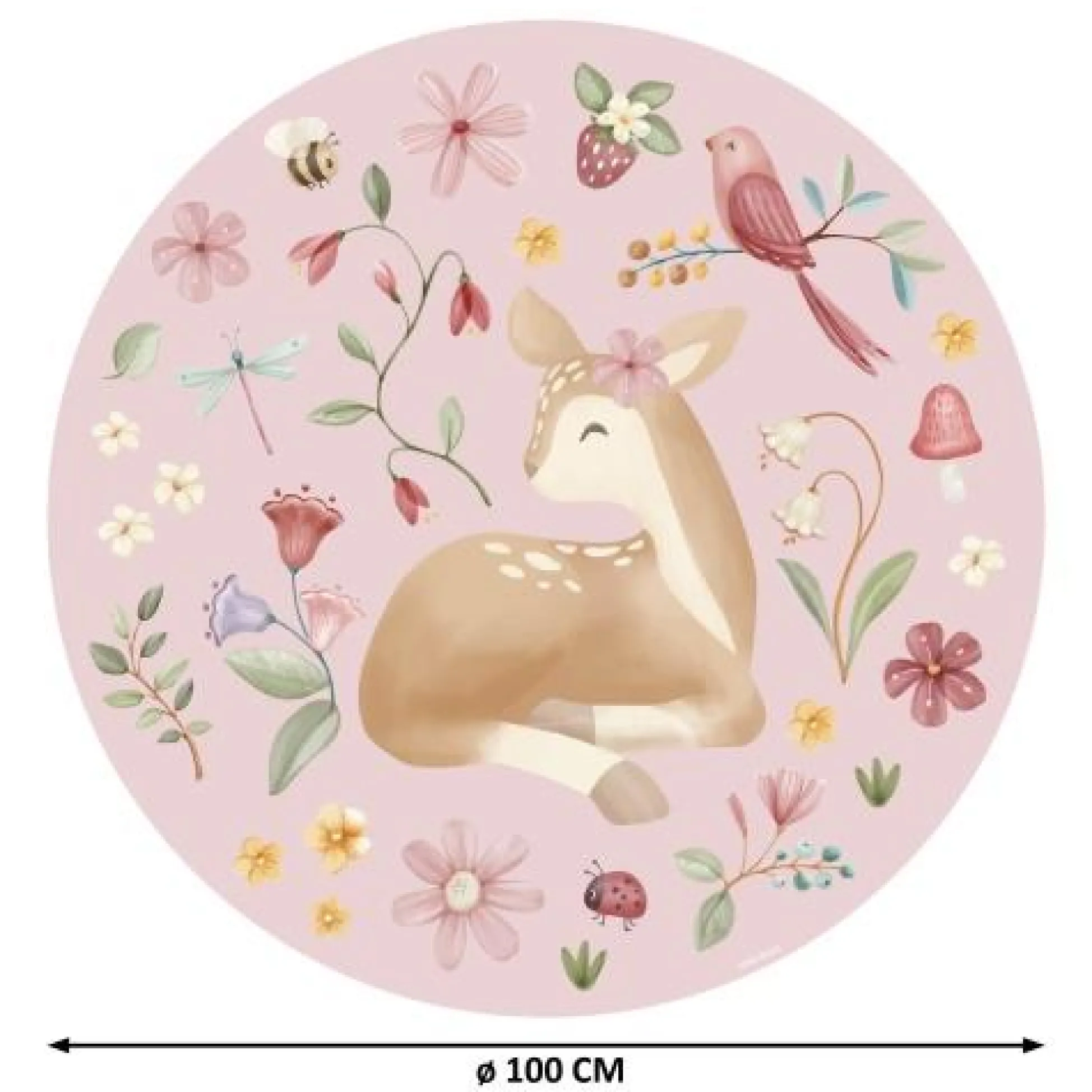 Wallpaper circle - Multicolored - Fairy Garden - Fairy Wonders