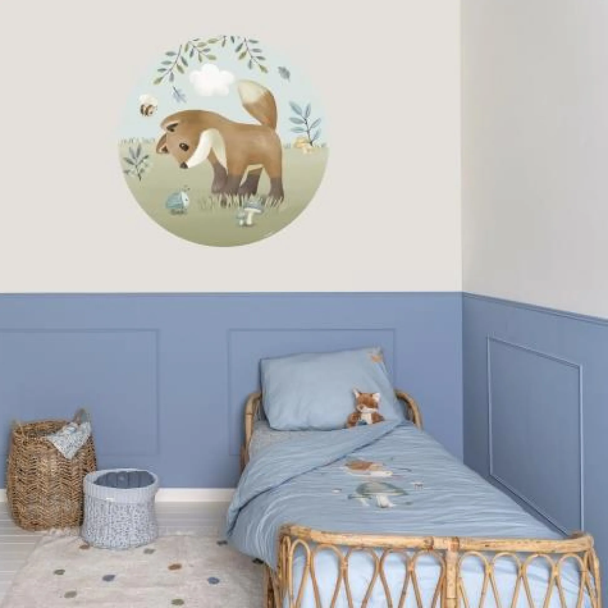 Wallpaper circle - Multicolored - Forest Friends