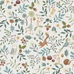 Wallpaper sample - Multicolored - Forest Friends - Forest Wonders