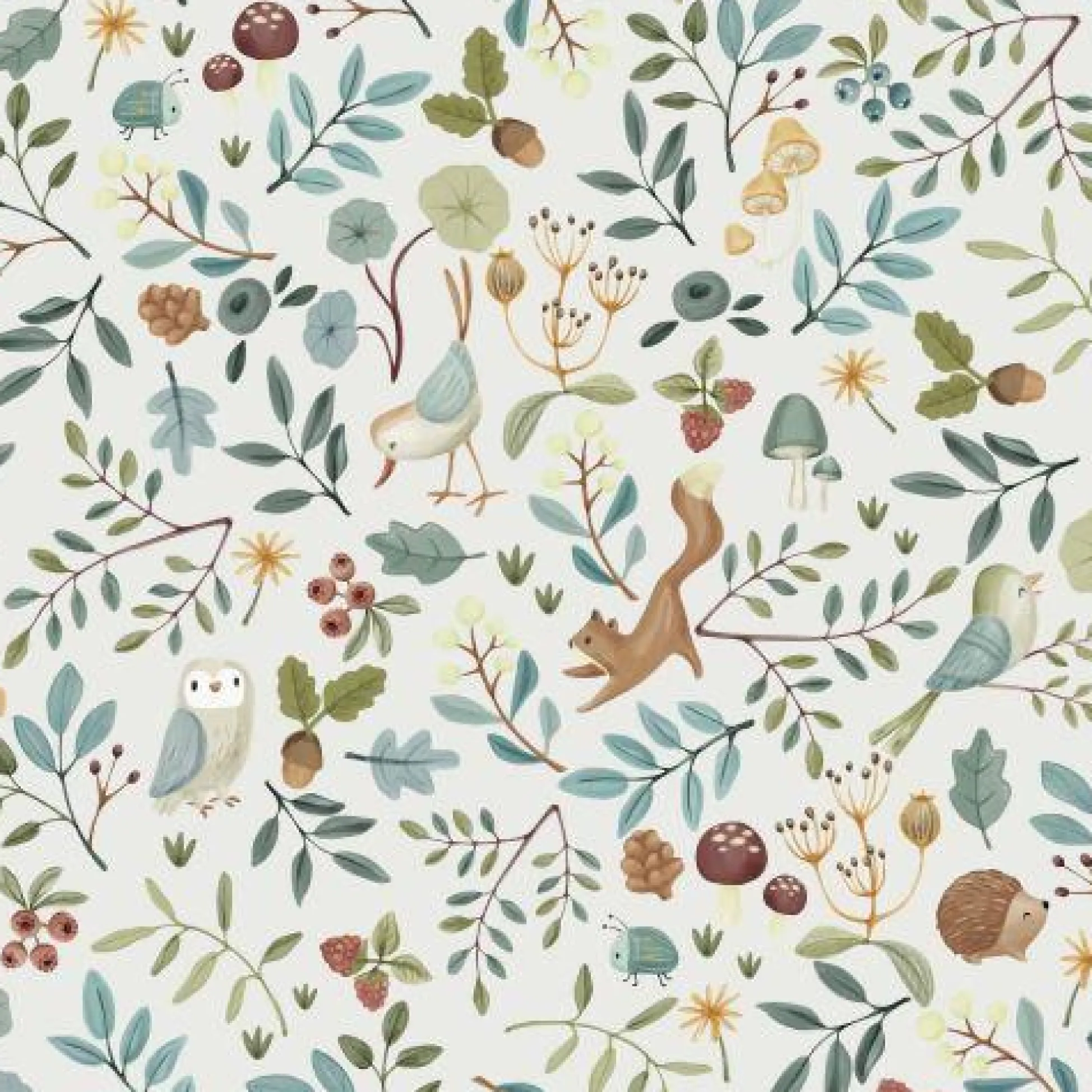 Wallpaper sample - Multicolored - Forest Friends - Forest Wonders