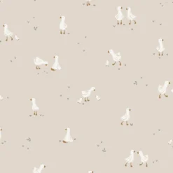 Wallpaper sample non-woven wallpaper – White – Little Goose