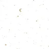 Wallpaper sample non-woven wallpaper – White – Newborn Naturals – Moon & Stars