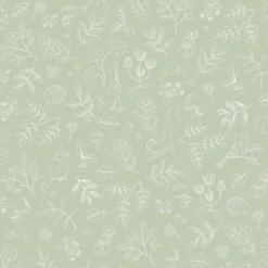 Wallpaper sample non-woven wallpaper – Green – Forest Friends – Forest Wonder