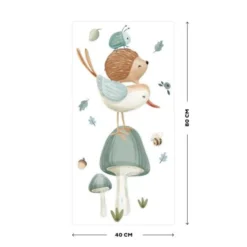 Wall stickers - Multicolored - Forest Friends