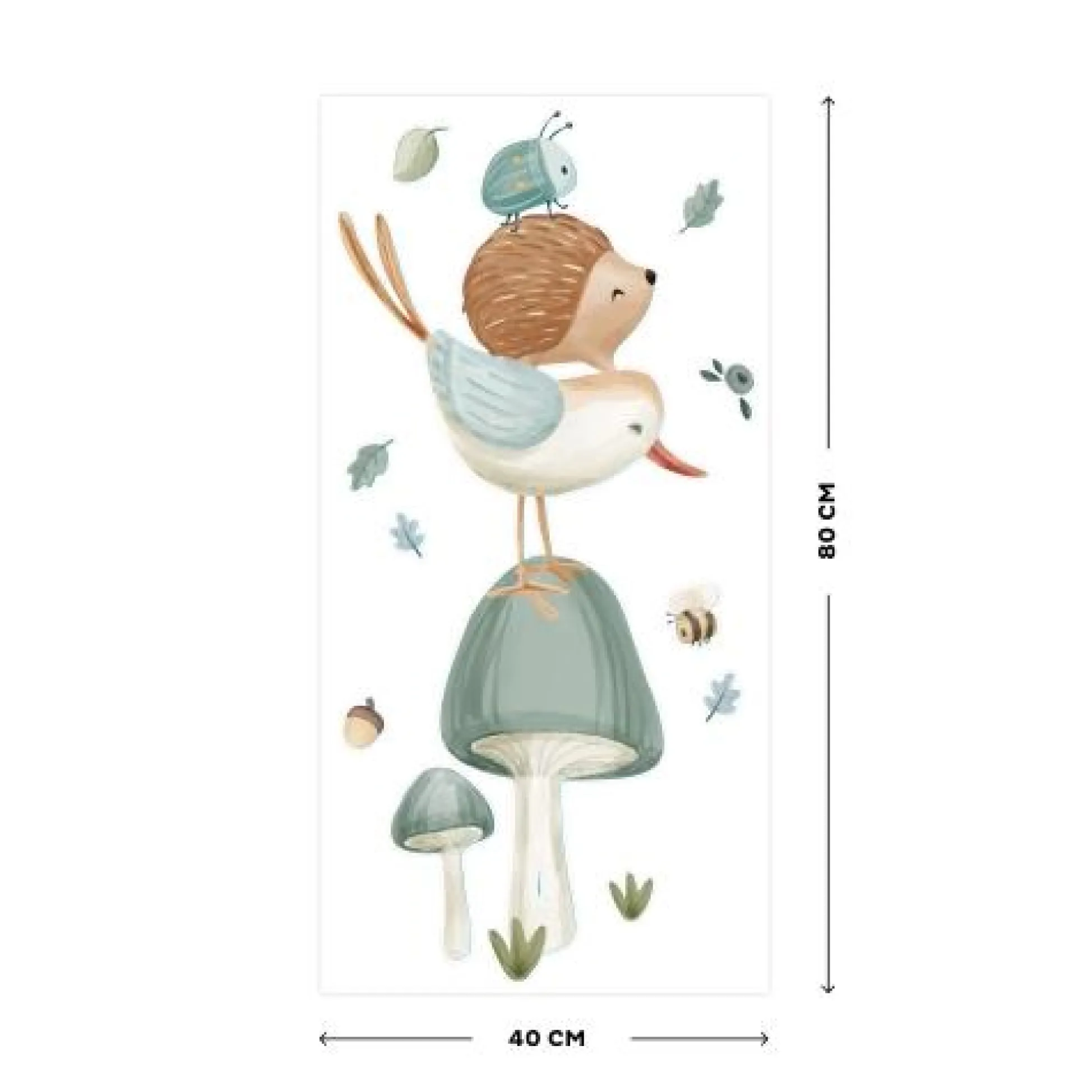 Wall stickers - Multicolored - Forest Friends