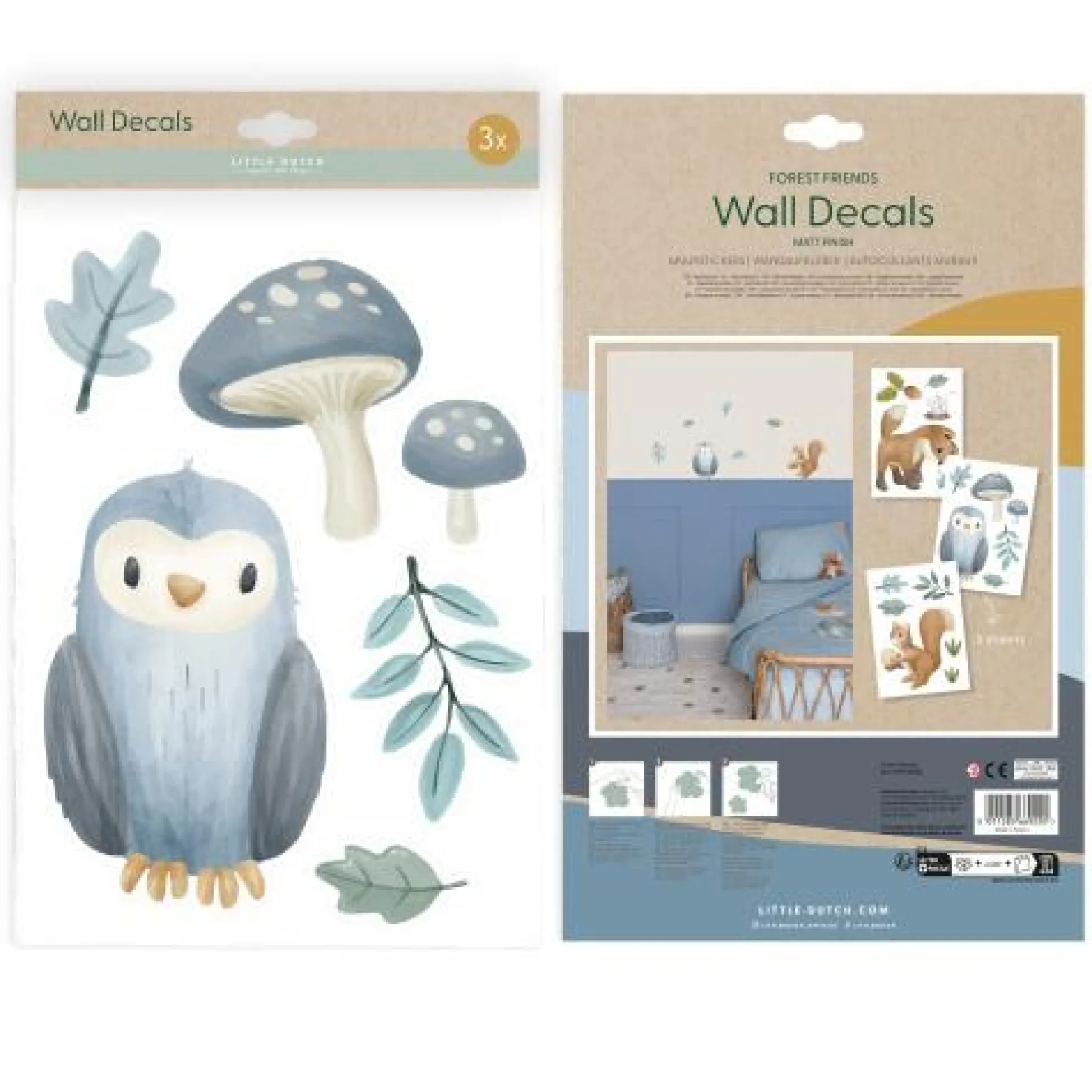 Wall stickers - Multicolored - Forest Friends
