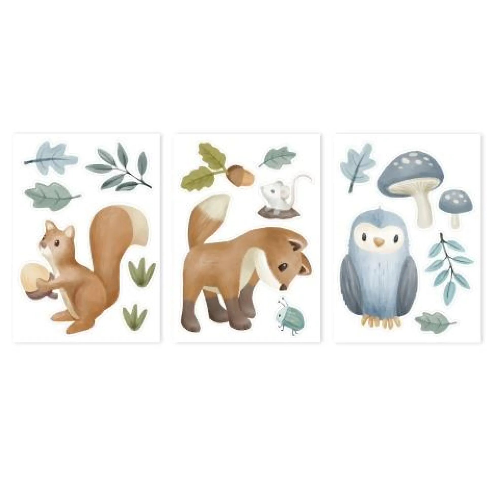 Wall stickers - Multicolored - Forest Friends