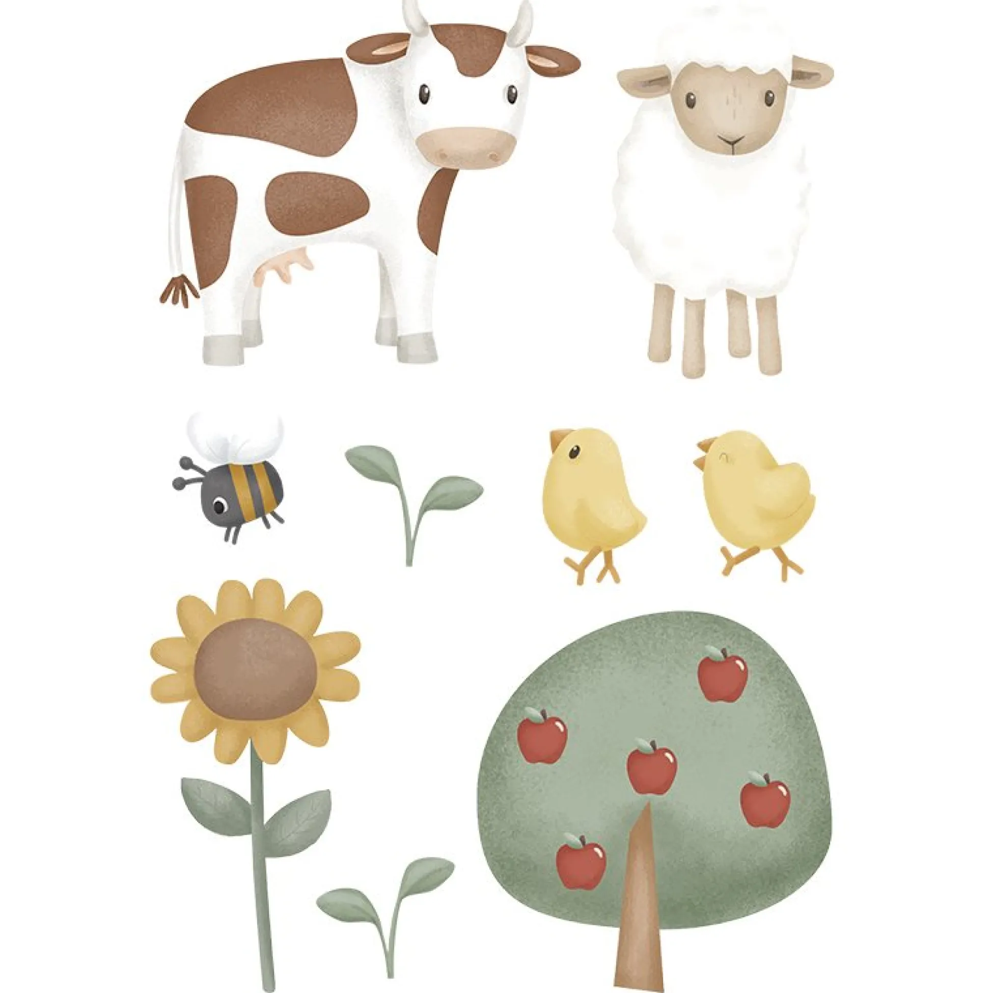 Wall stickers - Multicolored - Little Farm