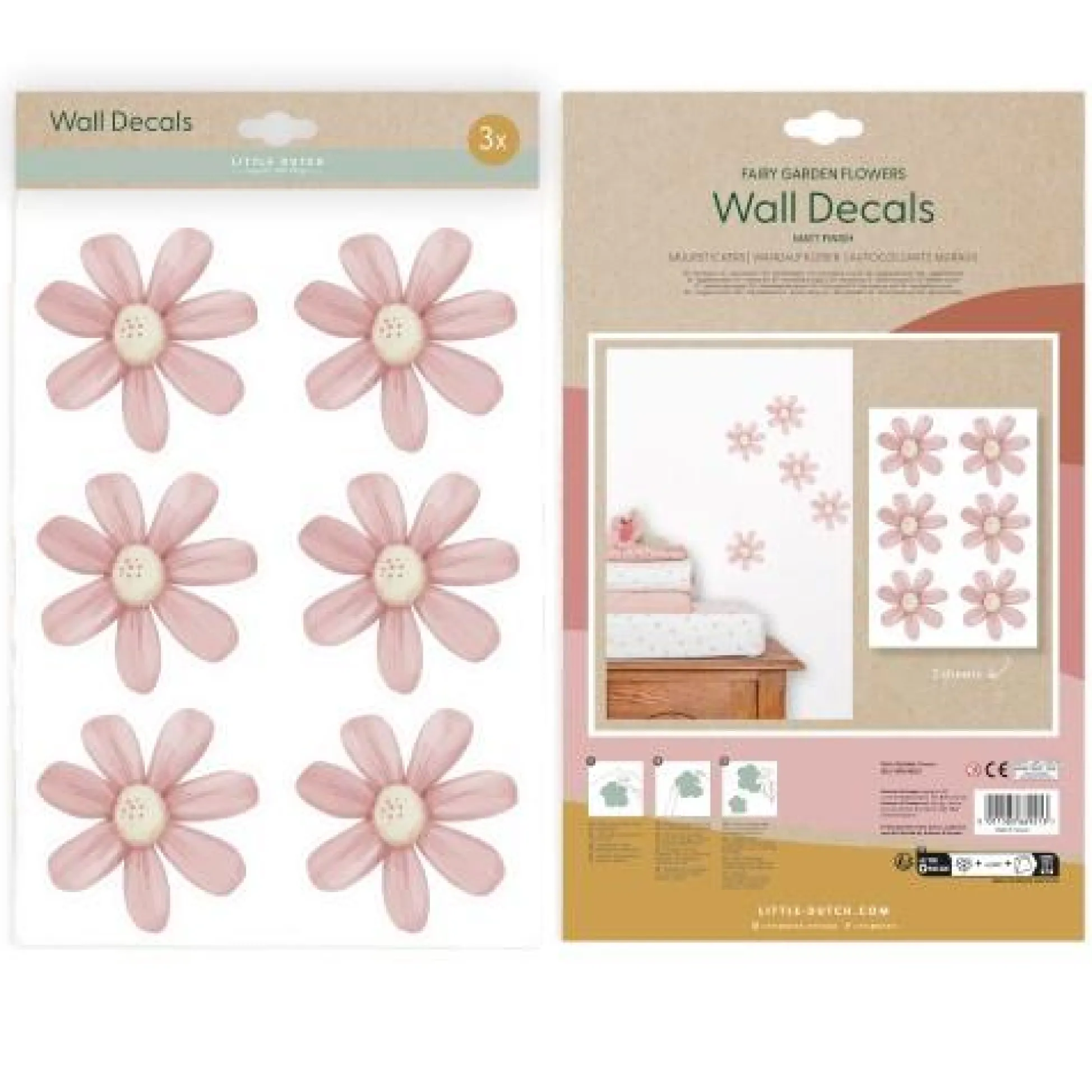 Wall stickers - Pink - Fairy Garden