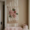 Wall tapestry flower - White - Fairy Garden
