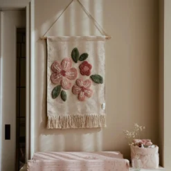 Wall tapestry flower - White - Fairy Garden