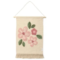 Wall tapestry flower - White - Fairy Garden