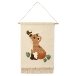 Wall tapestry fox - White - Forest Friends