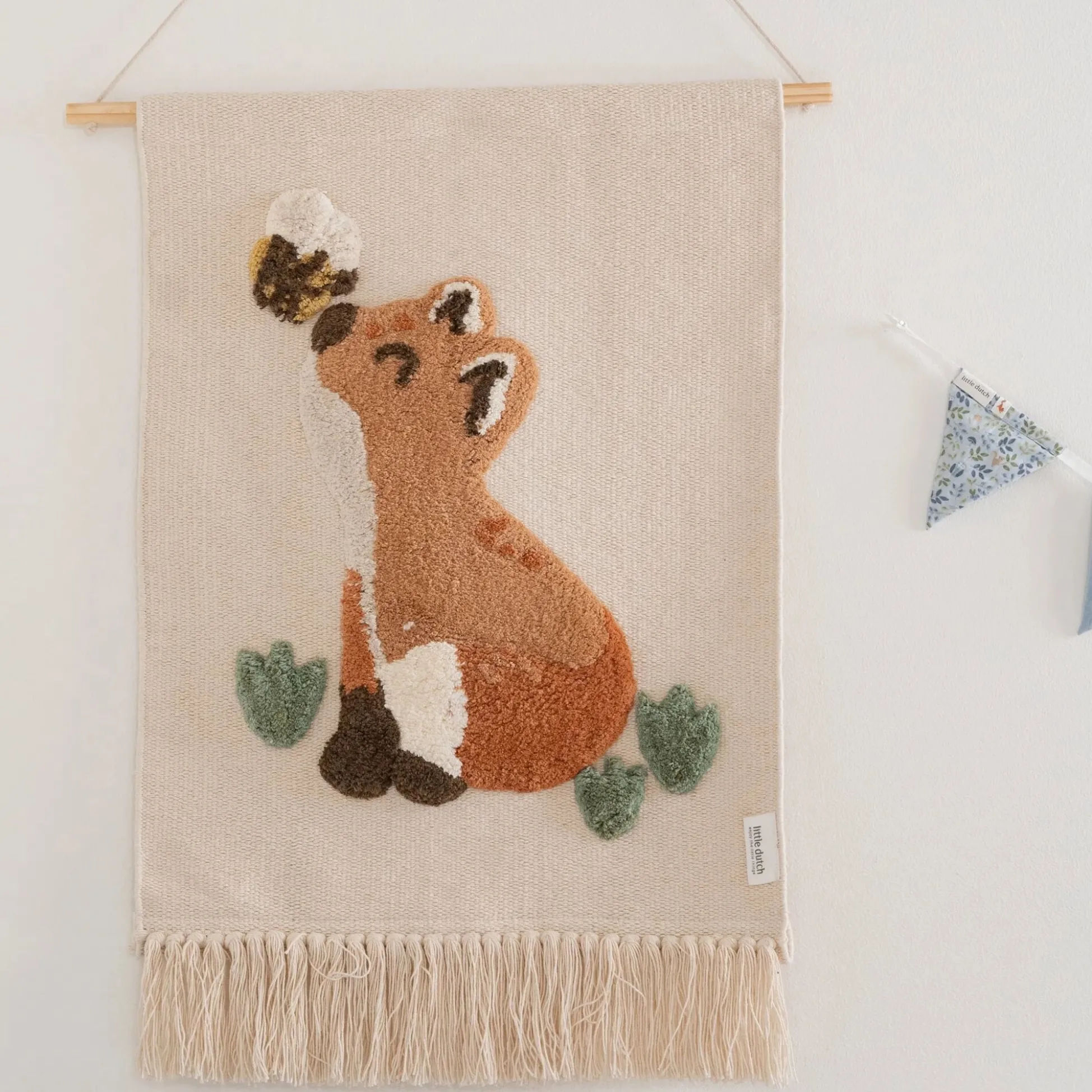Wall tapestry fox - White - Forest Friends