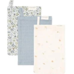 Washcloth set - Blue - Forest Friends