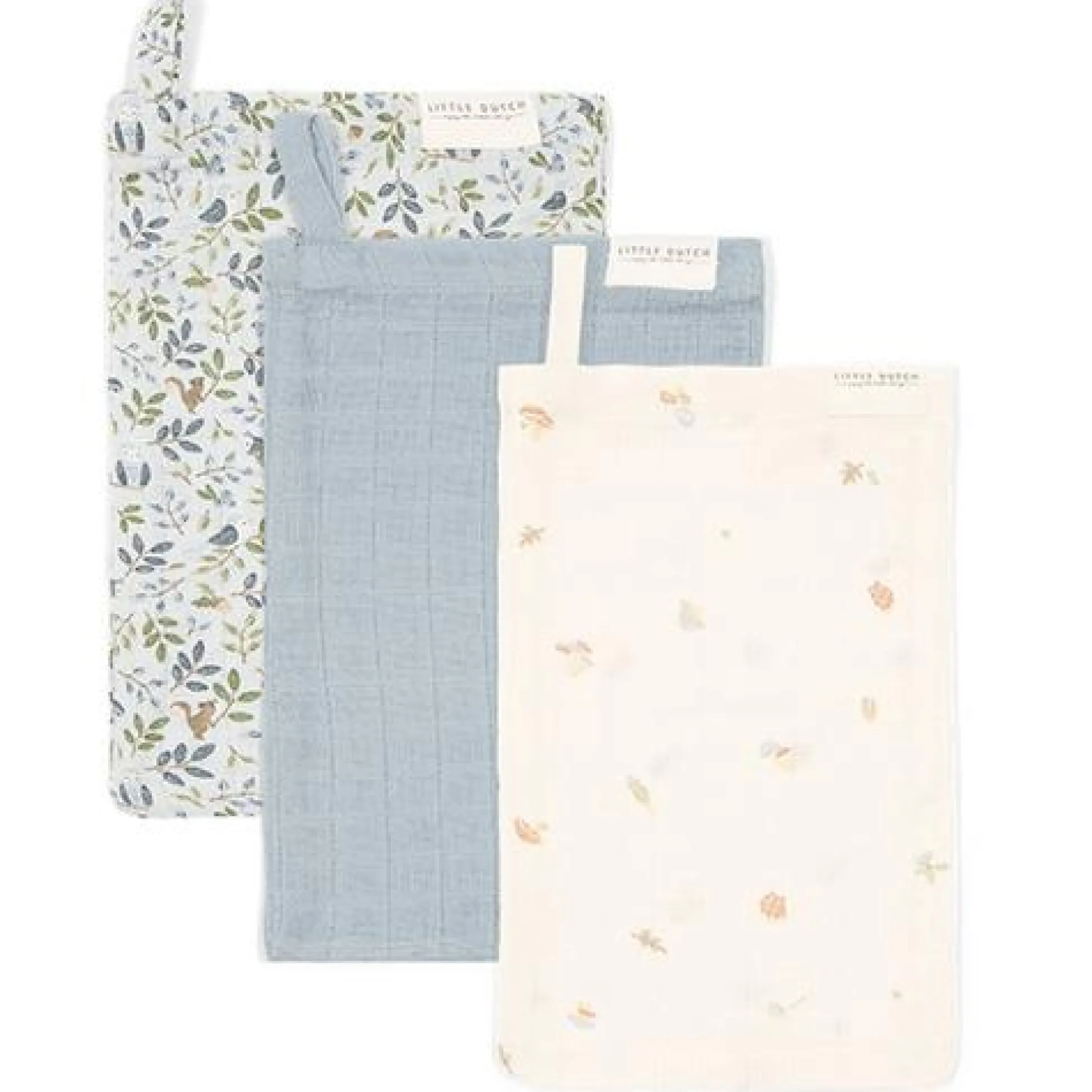 Washcloth set - Blue - Forest Friends