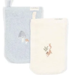 Washcloth set - Blue - Forest Friends