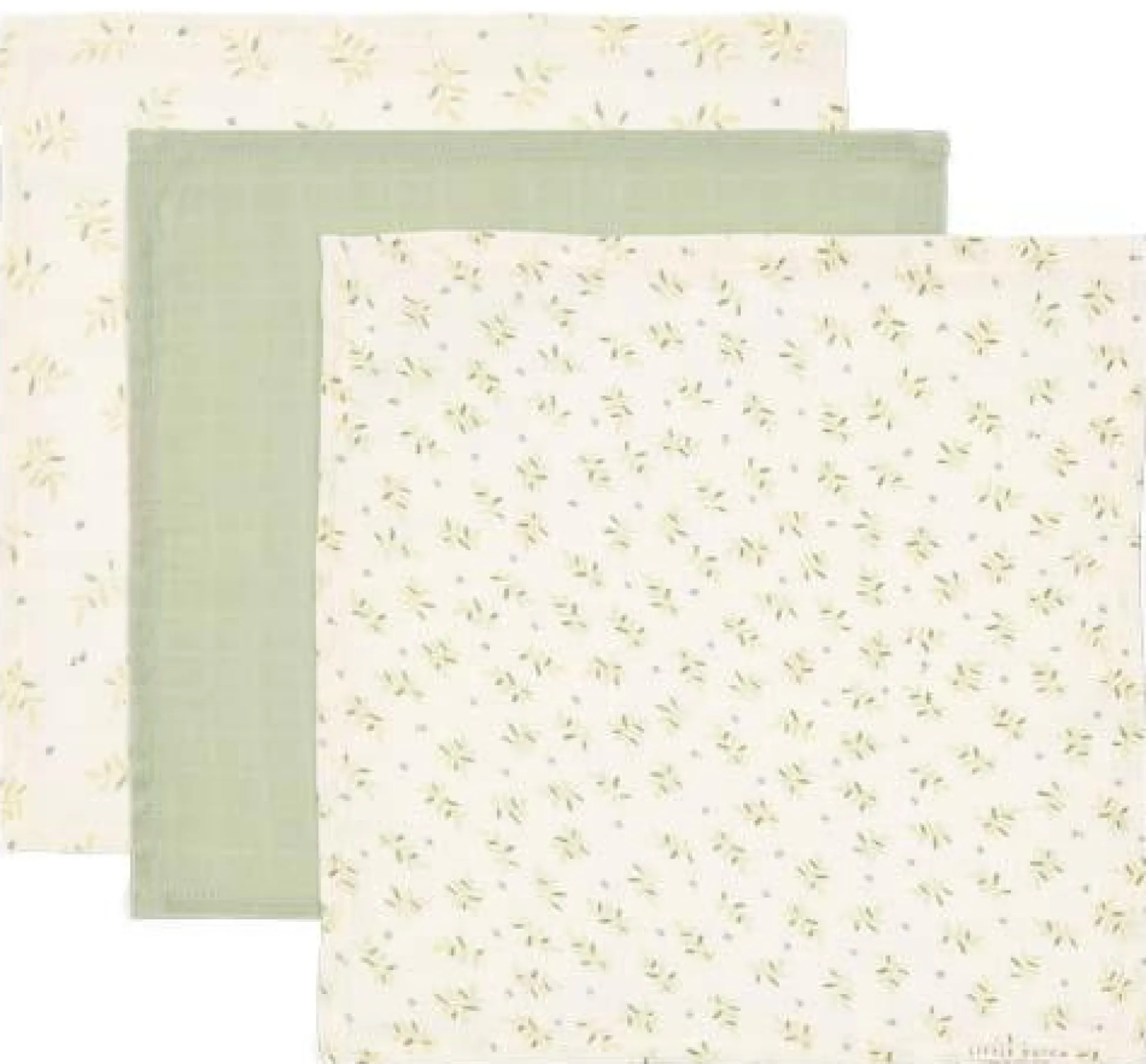 Washcloth set - Green - Essentials - Blueberry Leaves