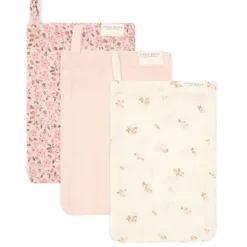 Washcloths set - pink - fairy garden