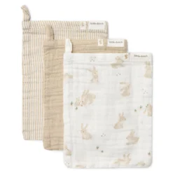 Washcloths set - White - Newborn Naturals - Baby Bunny