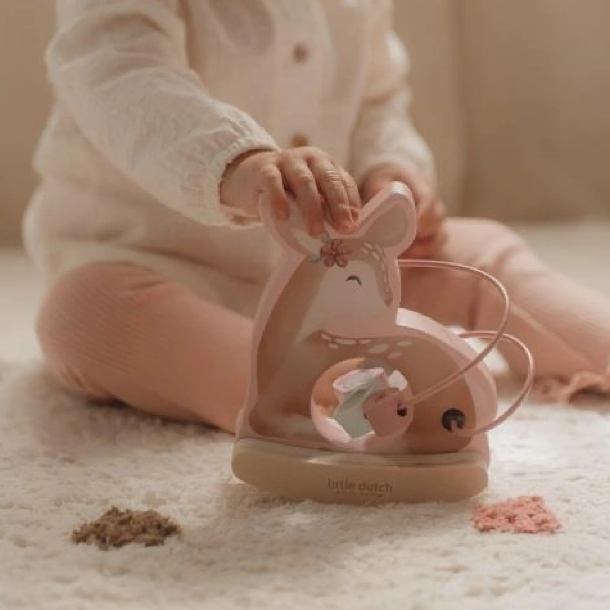 Wobble animal deer - Pink - Fairy Garden