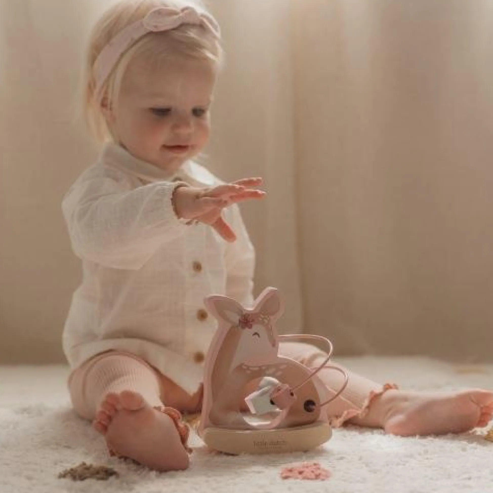 Wobble animal deer - Pink - Fairy Garden