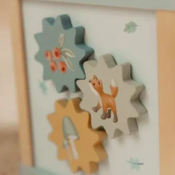 Wooden activity cube - Blue - Forest Friends