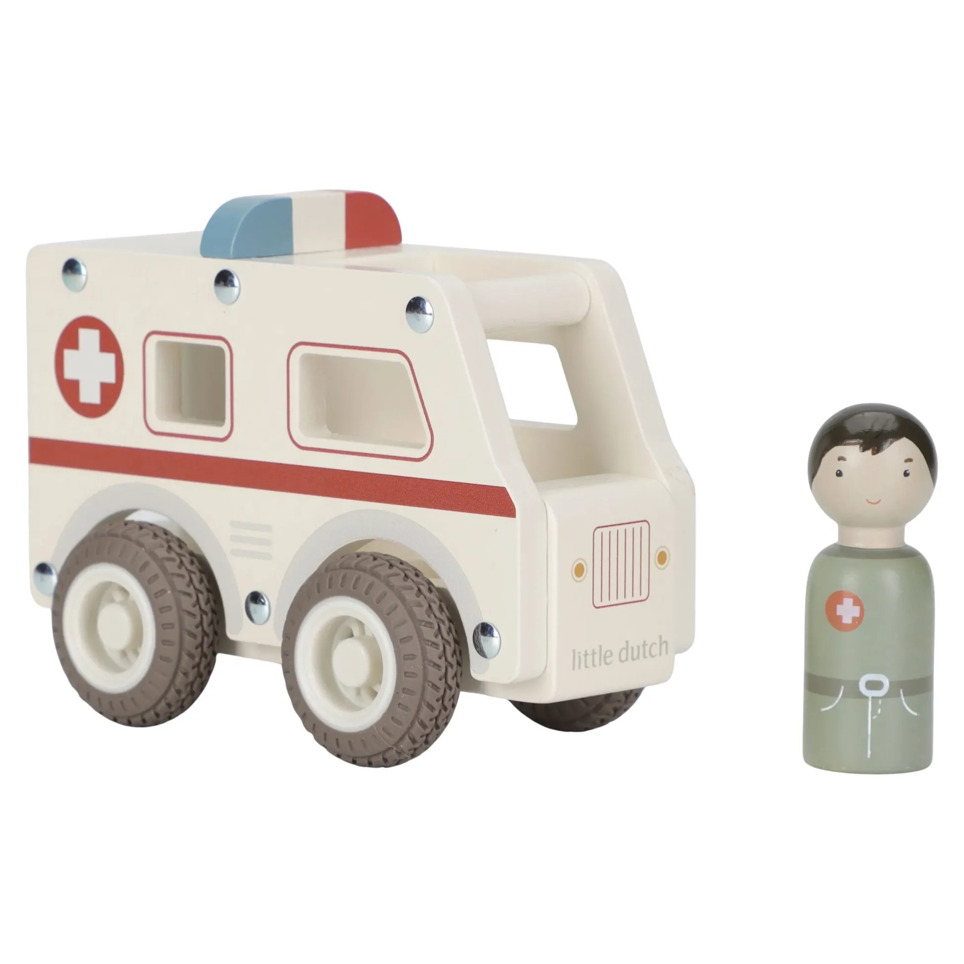 Wooden ambulance - White - Essentials