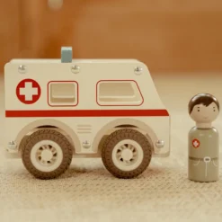 Wooden ambulance - White - Essentials