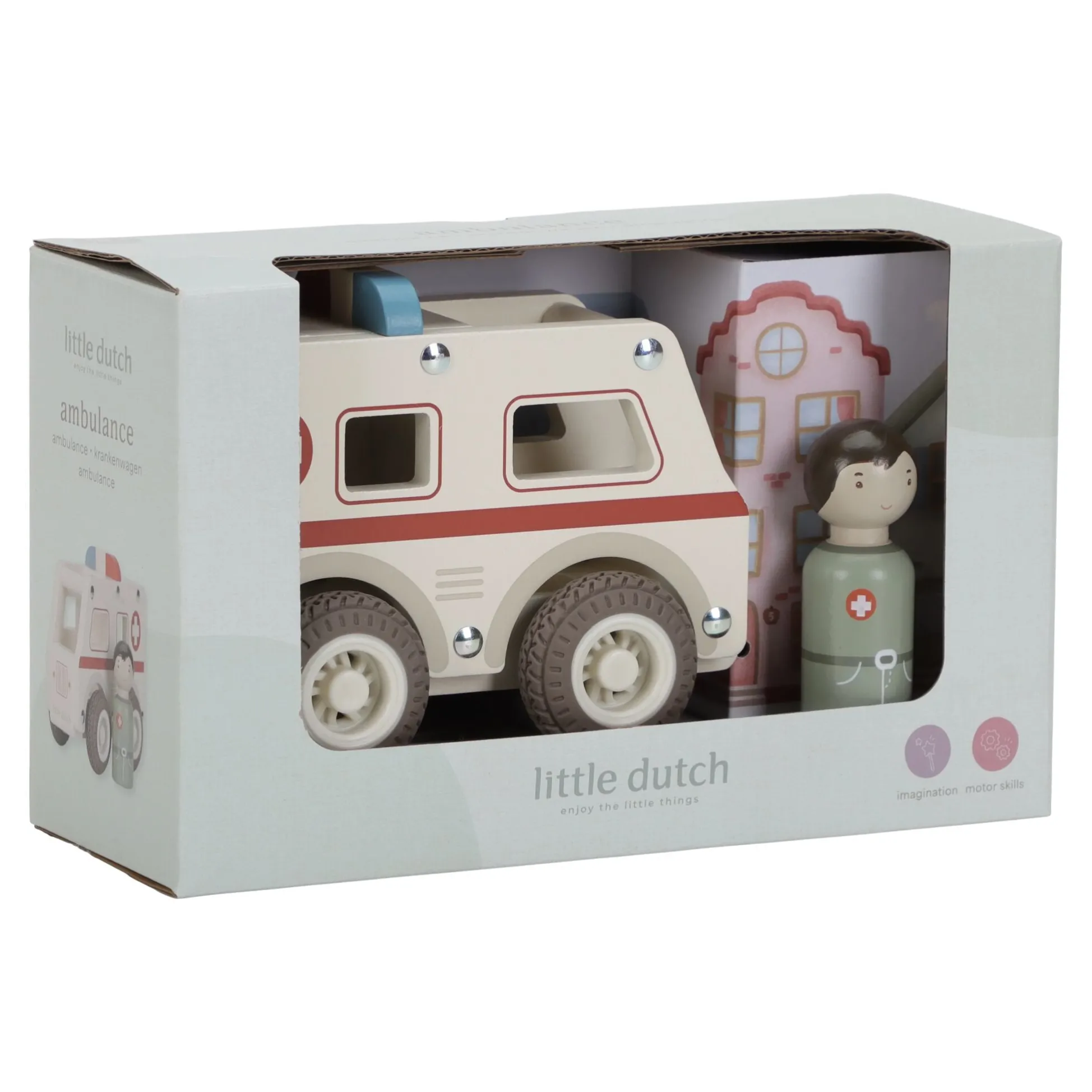 Wooden ambulance - White - Essentials