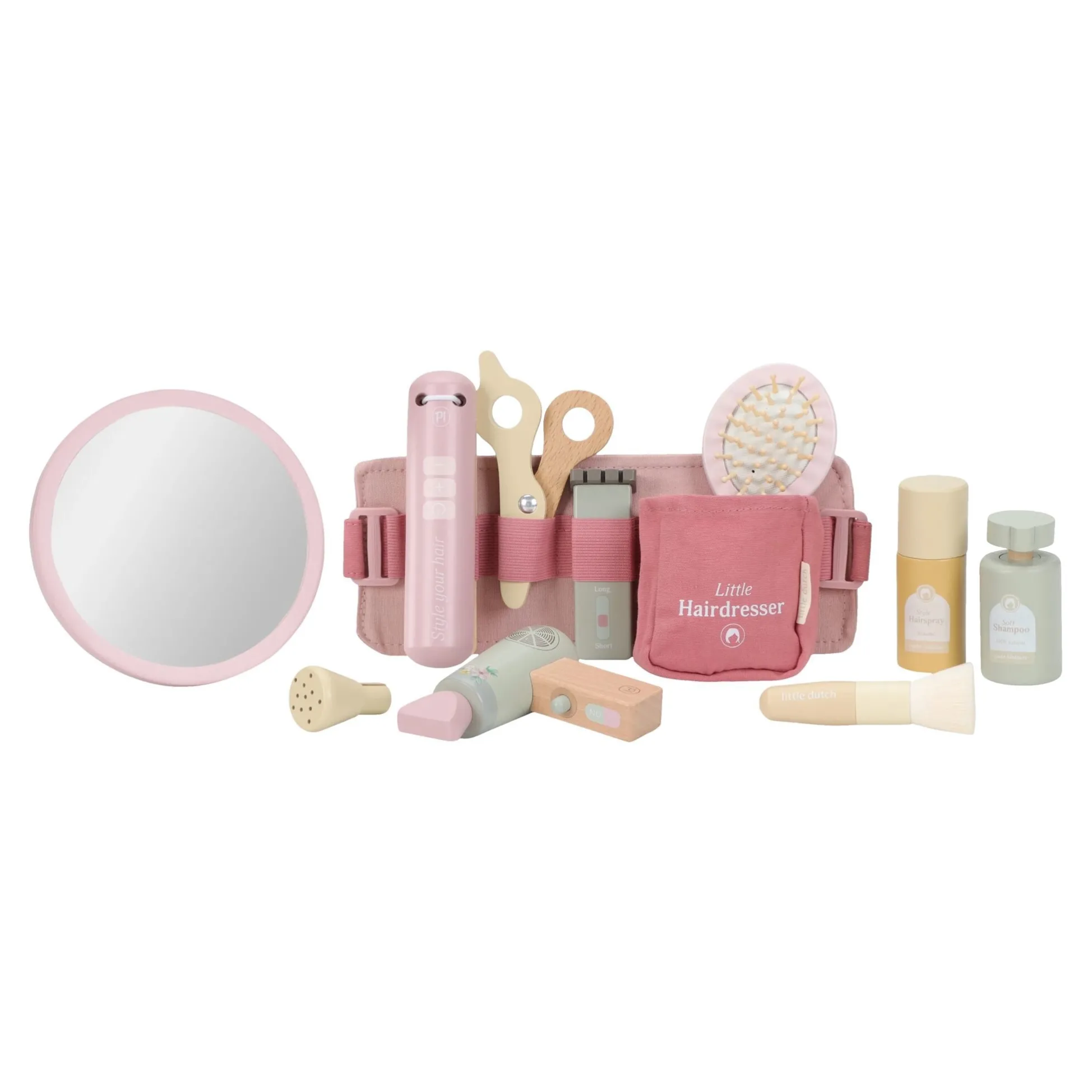 Wooden barber set – Pink – Essentials