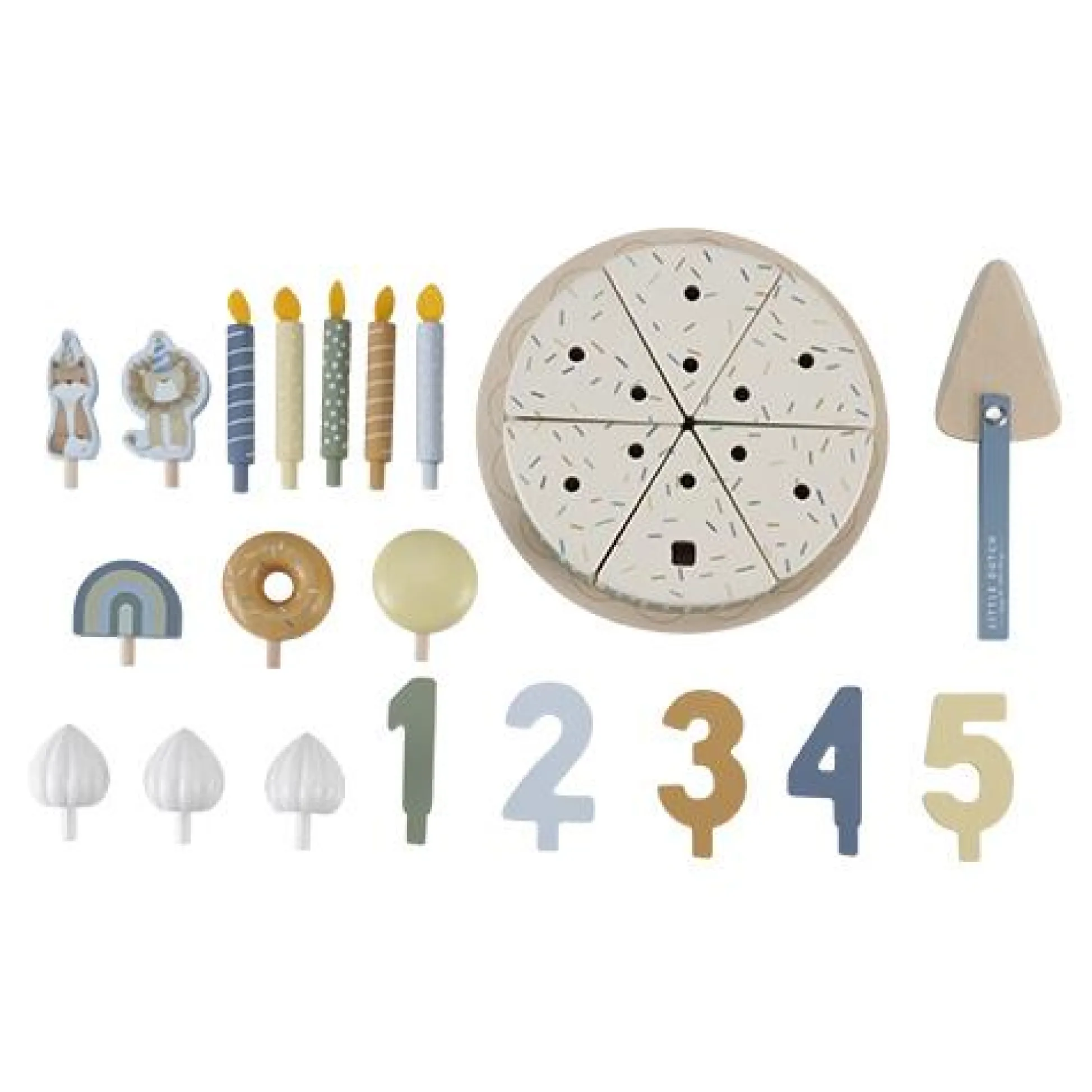 Wooden Birthday Cake - Blue - Essentials