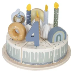 Wooden Birthday Cake - Blue - Essentials