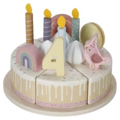 Wooden Birthday Cake - Pink - Essentials